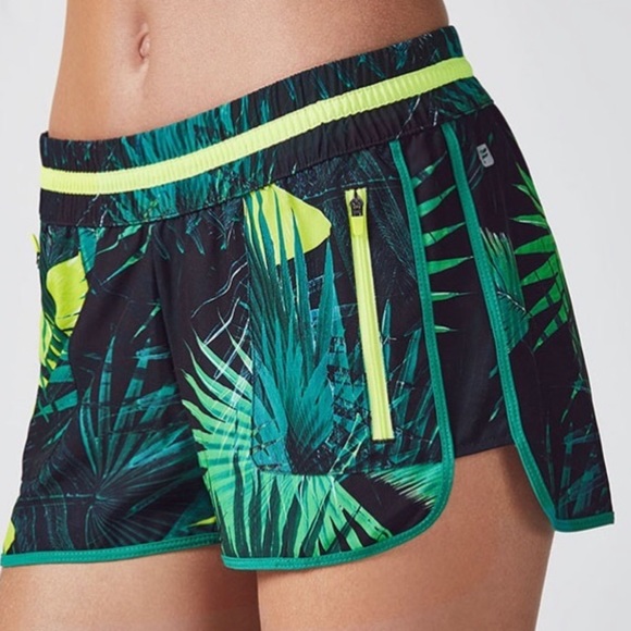Fabletics Pants - Fabletics | Tyson Neon Jungle Palm Shorts F0194